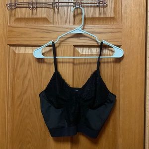 Black lace top (brand new)